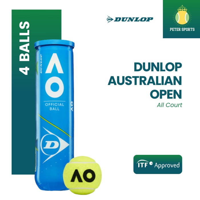 BOLA TENIS DUNLOP AO AUSTRALIAN OPEN ISI 4