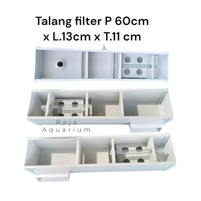 Talang Filter Aquarium 60 CM Penjernih Air Aquascape Top Filter Media