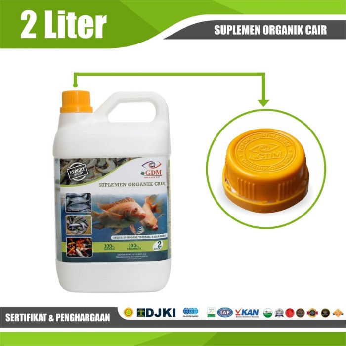 Suplemen Organik GDM Untuk Perikanan 2 LIter
