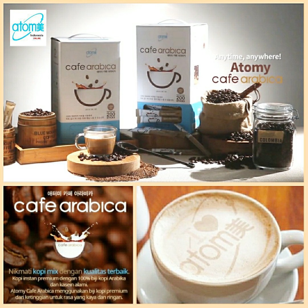 

Atomy Café Arabica 100% KASEIN isi 50 sc Kopi Coffee Aman Lambung