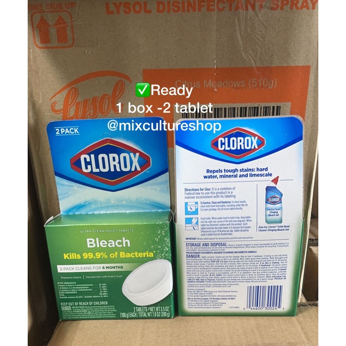 Clorox AUtomatic Toilet bowl cleaner tablets