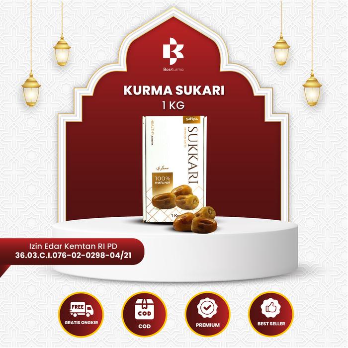 

Kurma Sukari 1 kg Safiya Kurma Sukari Raja Food Snack Cemilan