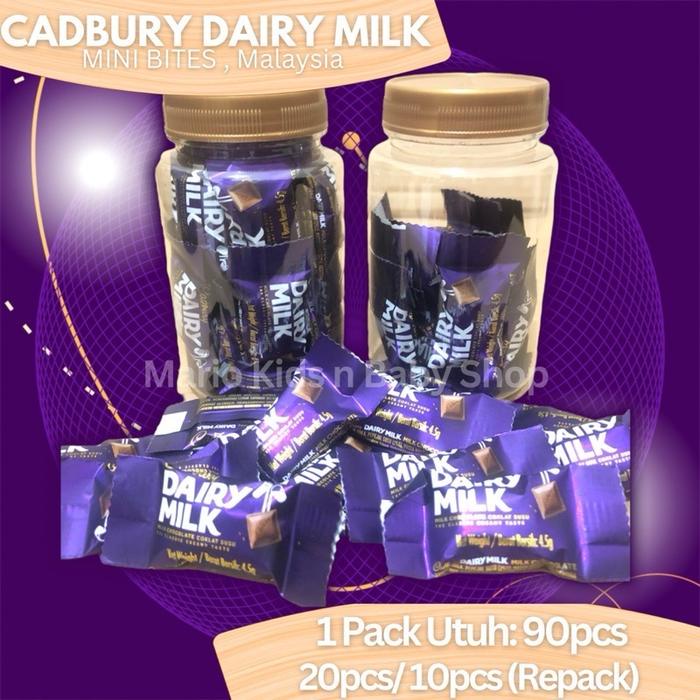 

CADBURY DAIRY MILK Mini Bites Malaysia / Toples Jar 405gr 90pcs