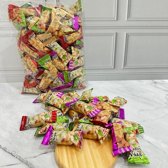 

terbaru !!! permen kacang mix pistachios,almond. camilan candy ready