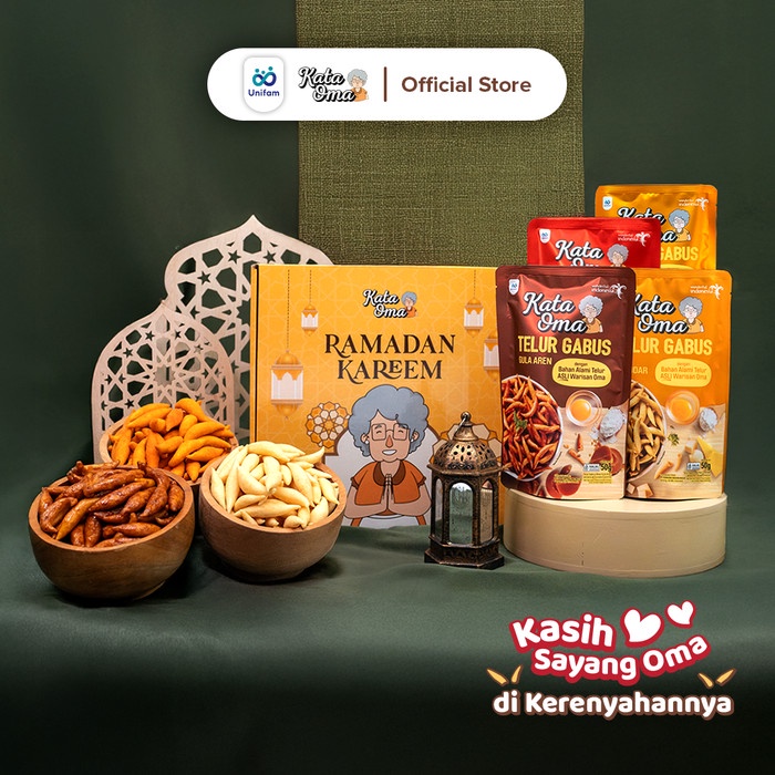 

terbaru !!! hampers lebaran kata oma telur gabus 4pack (2keju,1 gula aren,1 sambal balado) ready