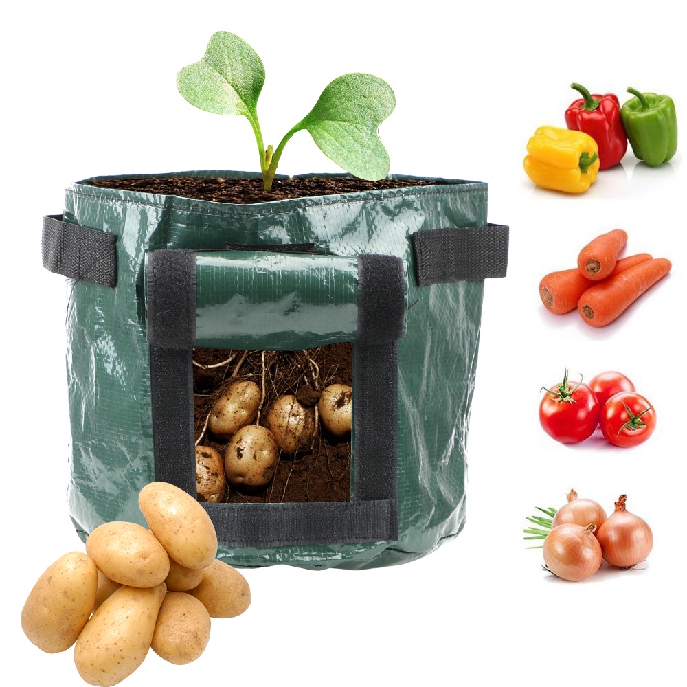 PE Cloth Thicken Garden Pot Planting Container Bag Vegetable Plant Grow Bag