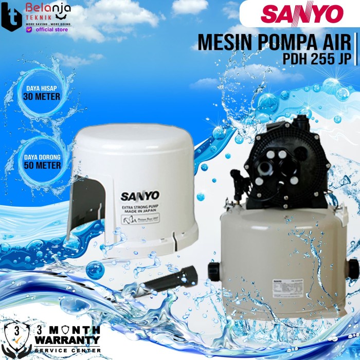 Jual [READY] Mesin Pompa Air - Jet Pump Sanyo - PDH 255 JP - 30 Meter