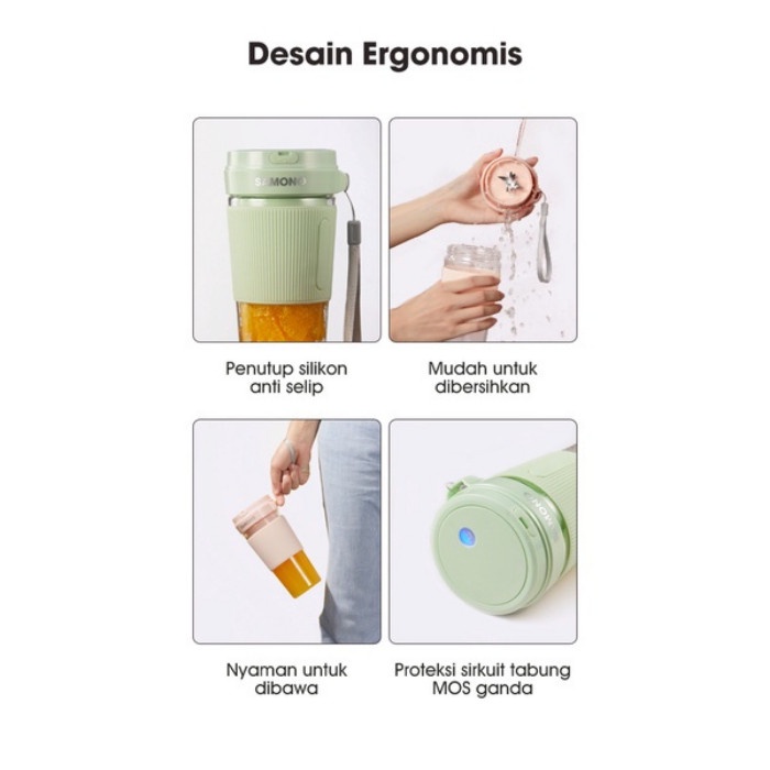 Juicer Portable Usb Mini Tumbler Juice Blender Jus Buah Samono Juser