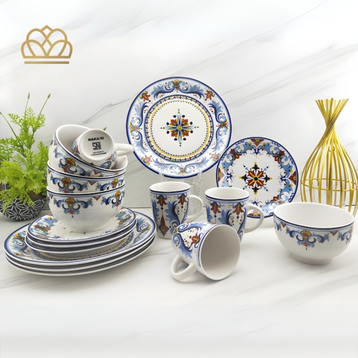 Dinner Set Porcelain 16 Pcs Nakami Terbaru
