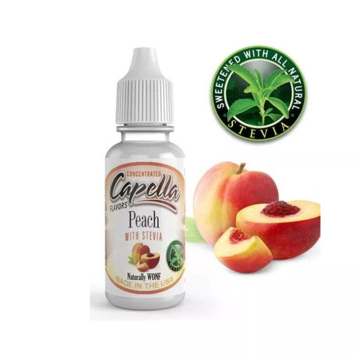

SALE TERHOTT CAPELLA FLAVORS PEACH WITH STEVIA READYY