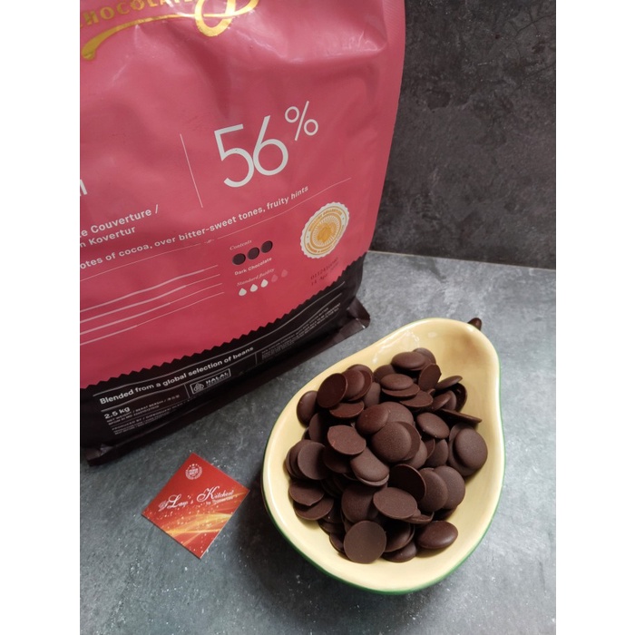 

SALE PROMO EMBASSY CHOCOLATE 56% DARK COUVERTURE TULIP . PENGIRIMAN INSTAN / SAMEDAY ONLY. READYY
