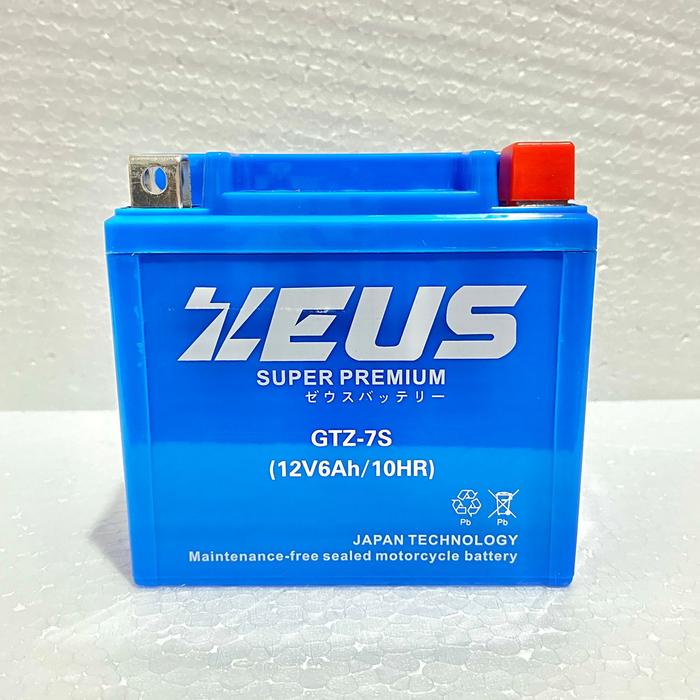 SALE TERBARU AKI MOTOR HONDA VARIO 125 / 150 MEREK ZEUS BATTERY GTZ7S MF ACCU KERING BERKUALITAS