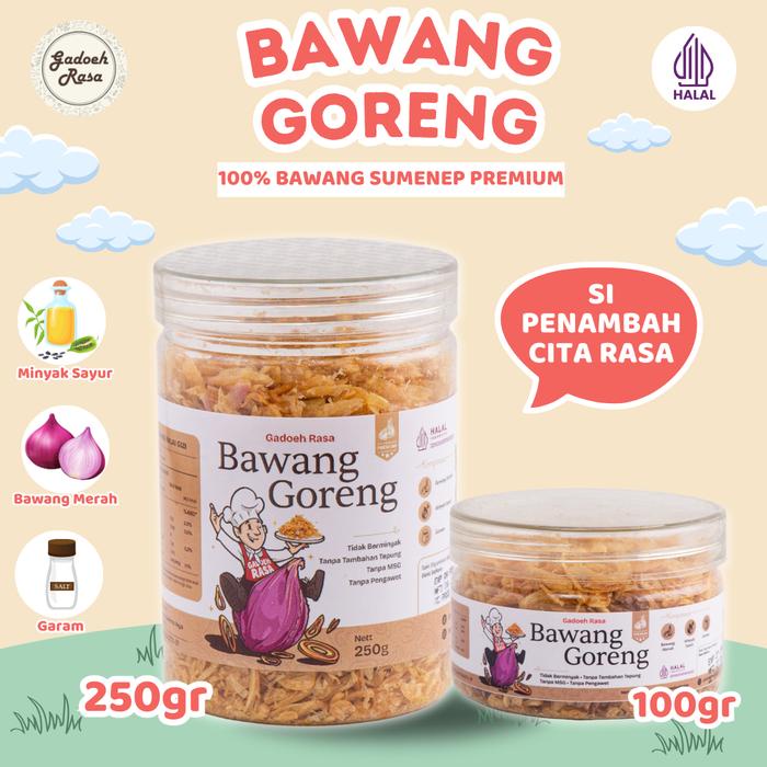 

Bawang Goreng Sumenep Premium Gadoeh Rasa Non Msg