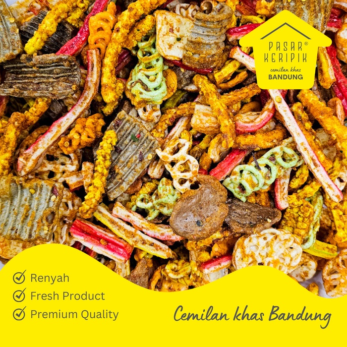 

Kerupuk Seblak Pedas Campur Pasar Keripik Bandung Kiloan
