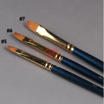

(BestSeller) modelling flat brush / kuas ukuran #5 #6 #7