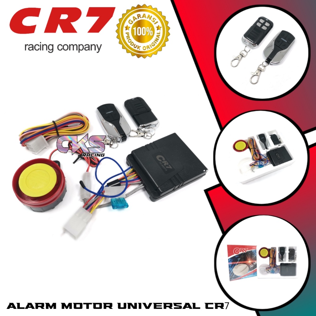 ALARM MOTOR CR7 REMOT STARTER CR7 ALARM ANTI MALING CR7 ALARM SYSTEM KEYLESS STARTER REMOTE MOTOR CR