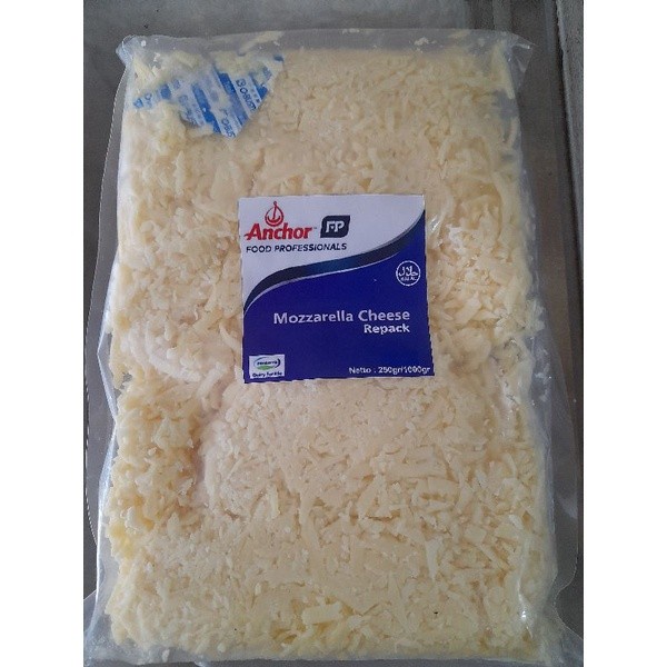 

(BestSeller) anchor mozarella shredded 1kg / keju mozarella parut anchor