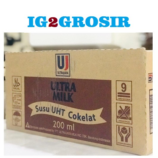 

(BestSeller) Ultra Coklat 200ml 1 Dus isi 24pcs