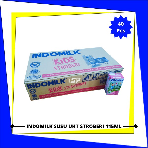 

(BestSeller) Susu UHT INDOMILK Varian Rasa 115ml x 40 pcs (1 Karton)