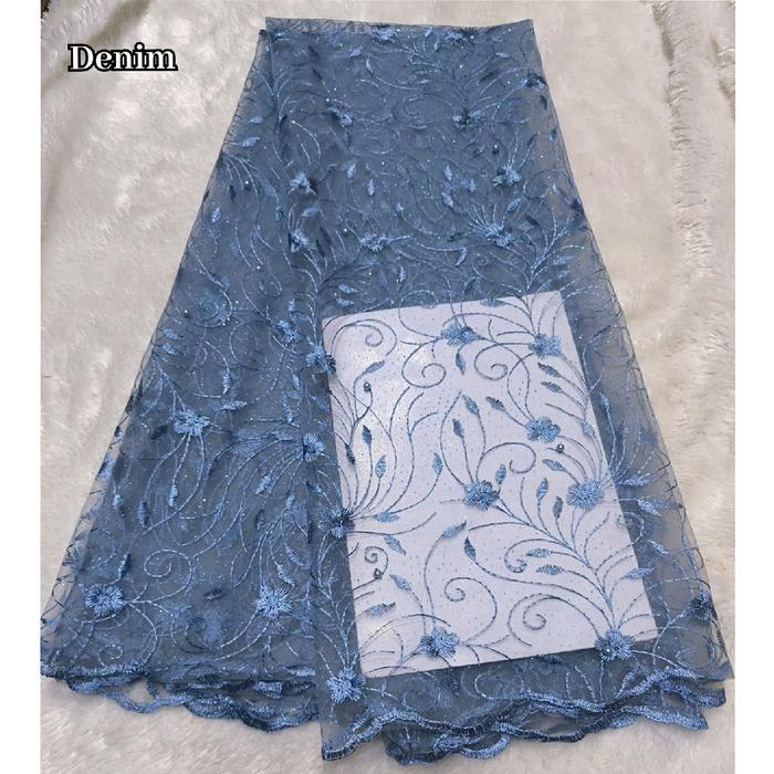 KAIN TILE TULLE MUTIARA - BAHAN KAIN BROKAT KEBAYA BRUKAT METERAN MEWAH/ KAIN TILE AKAR MUTIARA