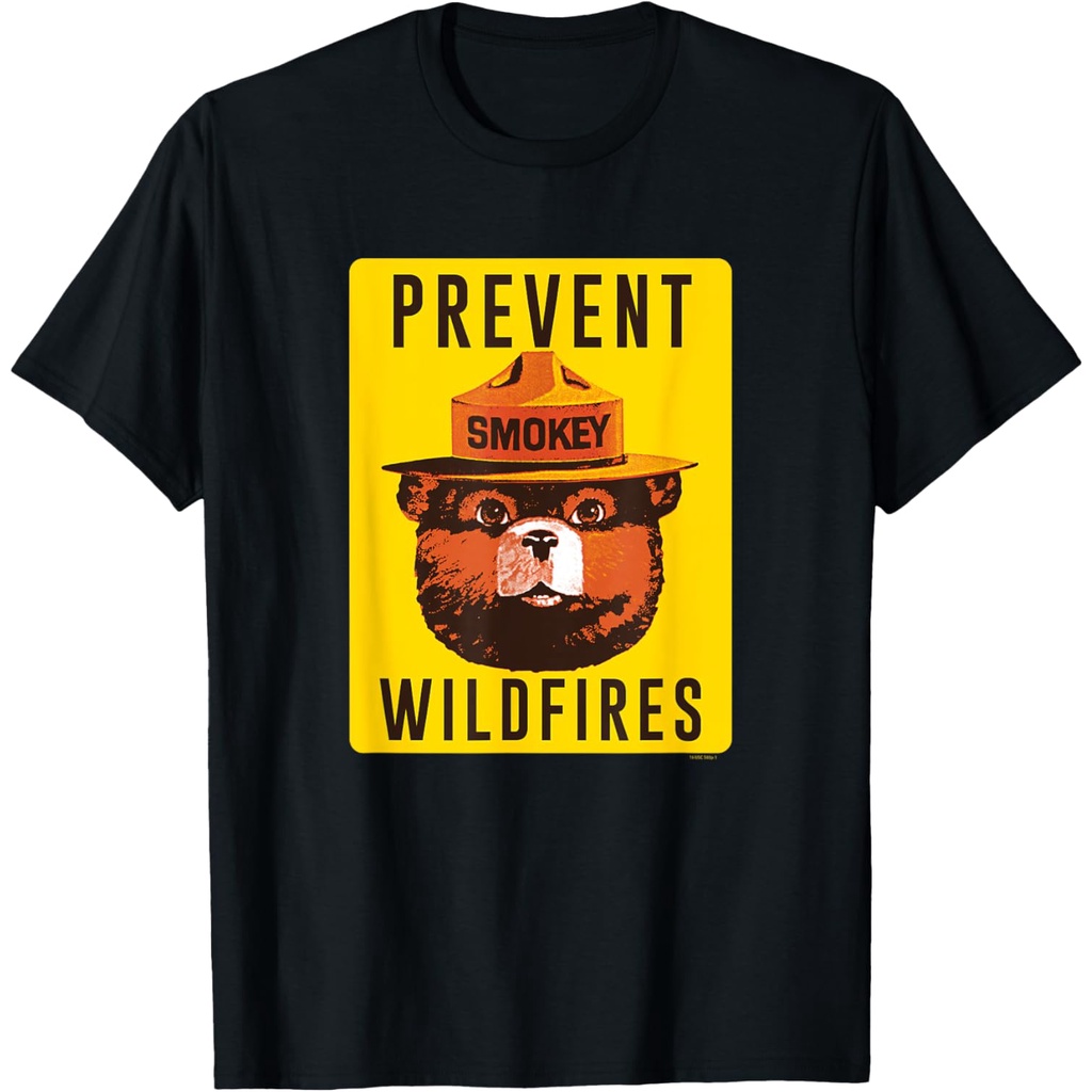 Kaos Tanda Smokey Bear Cegah Kebakaran Liar