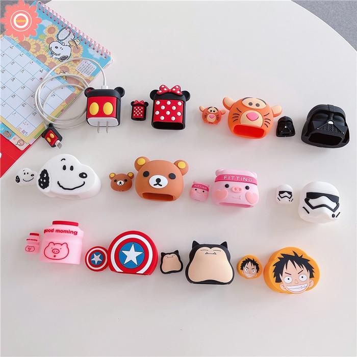 

Terbaru!! Pelindung Kabel Cakar Kucing Kartun Untuk Iphone Kabel Usb Organizer Winder Animal Cable