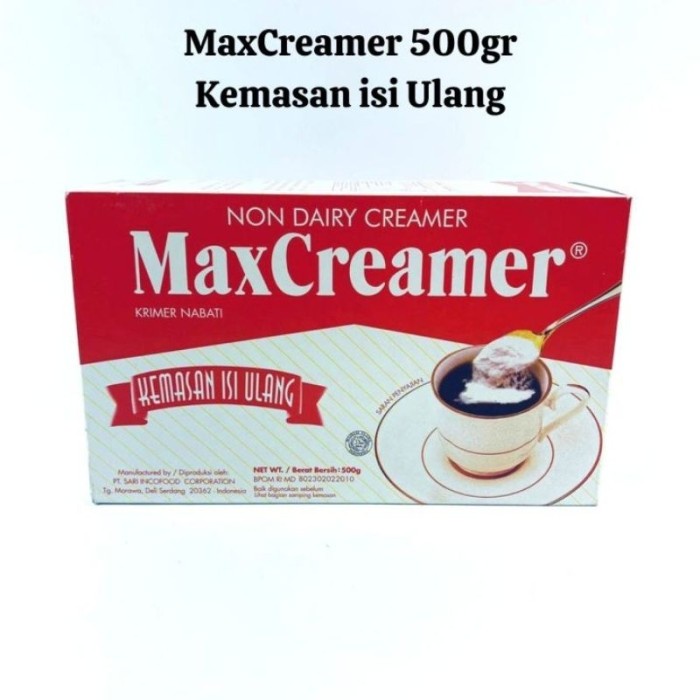 

(BestSeller) max creamer kemasan isi ulang 500 gr