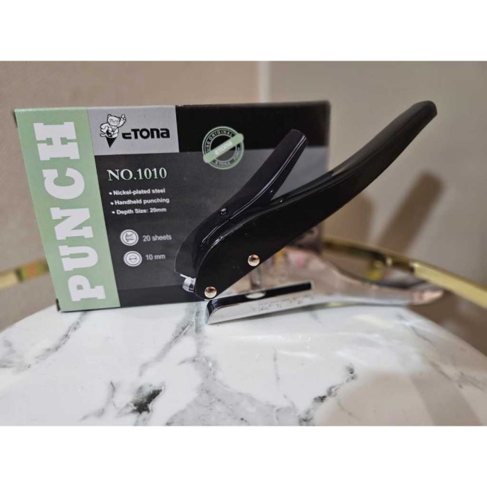 Jual [READY] Pembolong Kertas 10 MM 1 Lubang / Punch One Hole/ Alat Pembolong Kertas 20 lembar