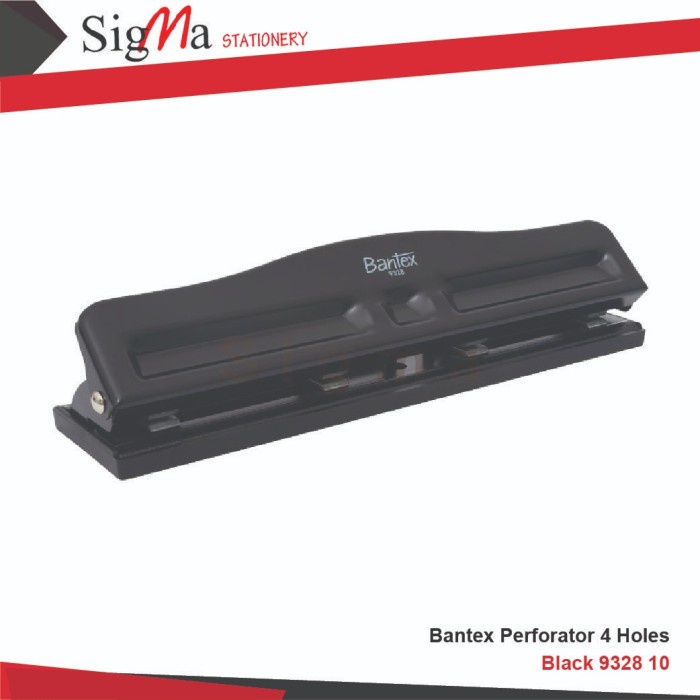 

Jual [READY] BANTEX PERFORATOR 4 HOLES BLACK 9328 10