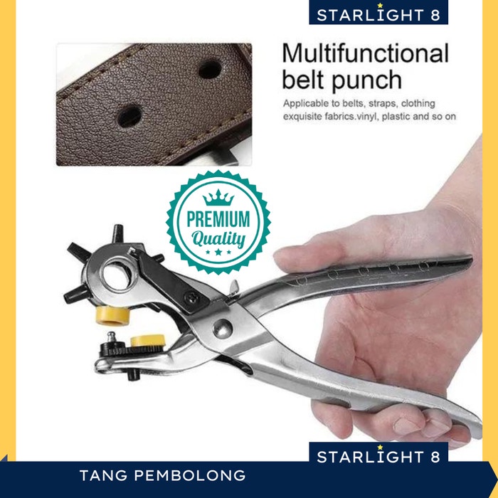 

Jual [READY] Alat Pembolong Gesper Tali Ikat Pinggang Tang Punch Plier 5 Lubang