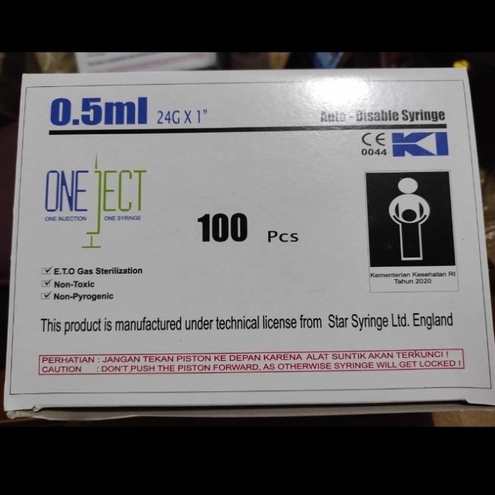KamiReadySelalu- Syringe/ spuit vaksin 0,5 ml ONEJECT