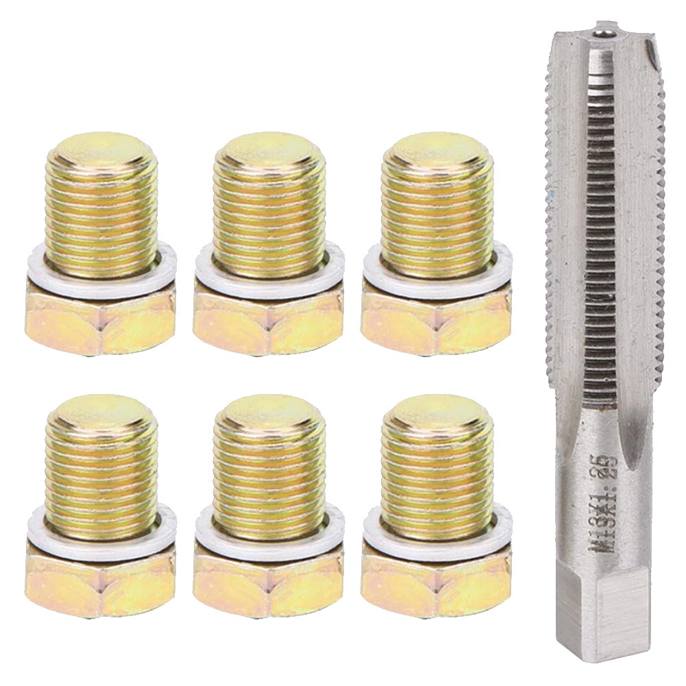 Portable Oil Pan Drain Sump Plug Key M13X1.25 Sump Drain Plug Repair Kit Oil Drain Plug Screws
