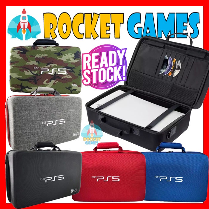 ELEKTRO11- PS5 Tas Bag PS5 Koper PS5 Gaming Waterproof Travel Storage Eva For PS5