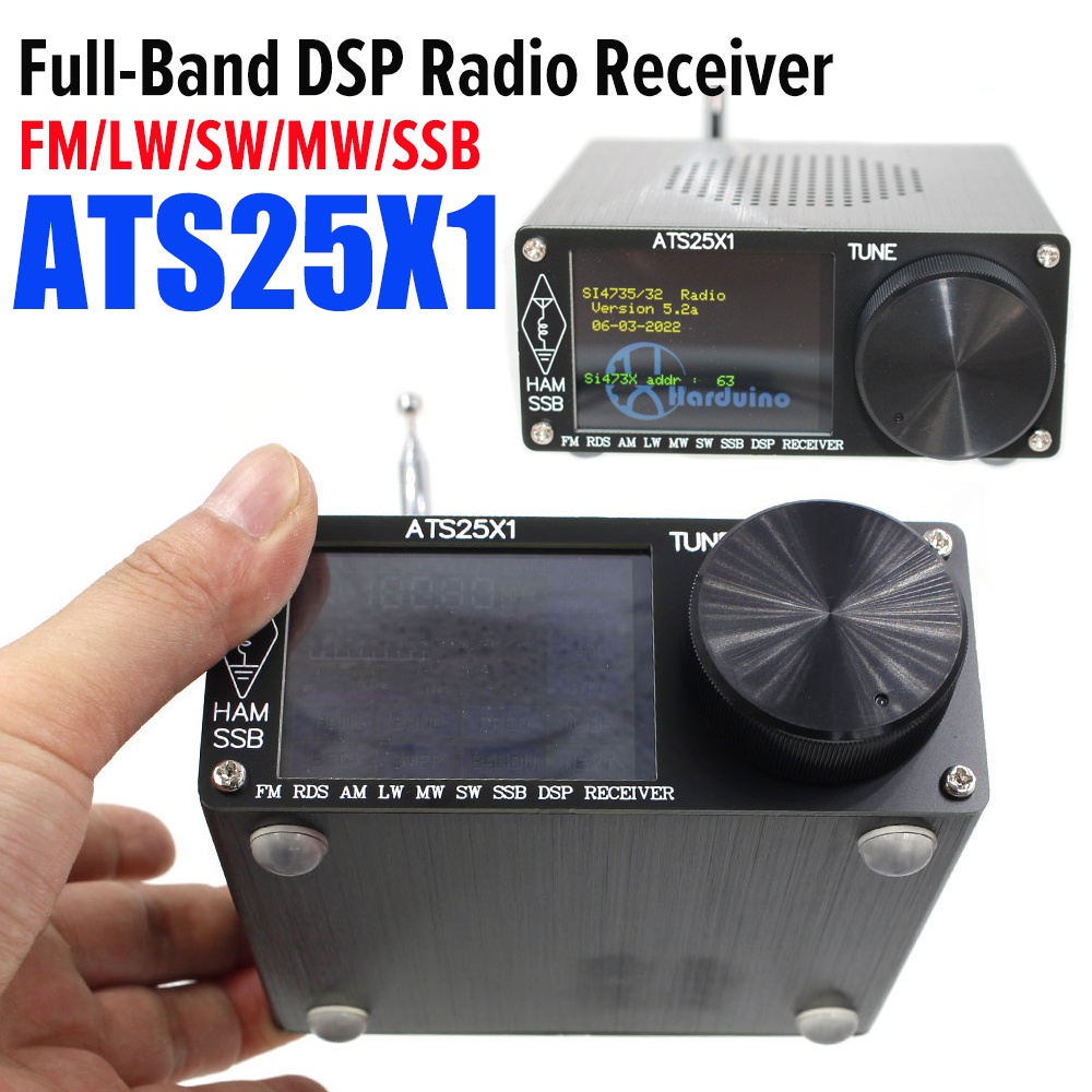 Ats25X1 Full-Band All Band Dsp Radio Receiver Fm/Lw/Mw/Ssb Ssb Receiver Si4732 Chip 2.4" Touch