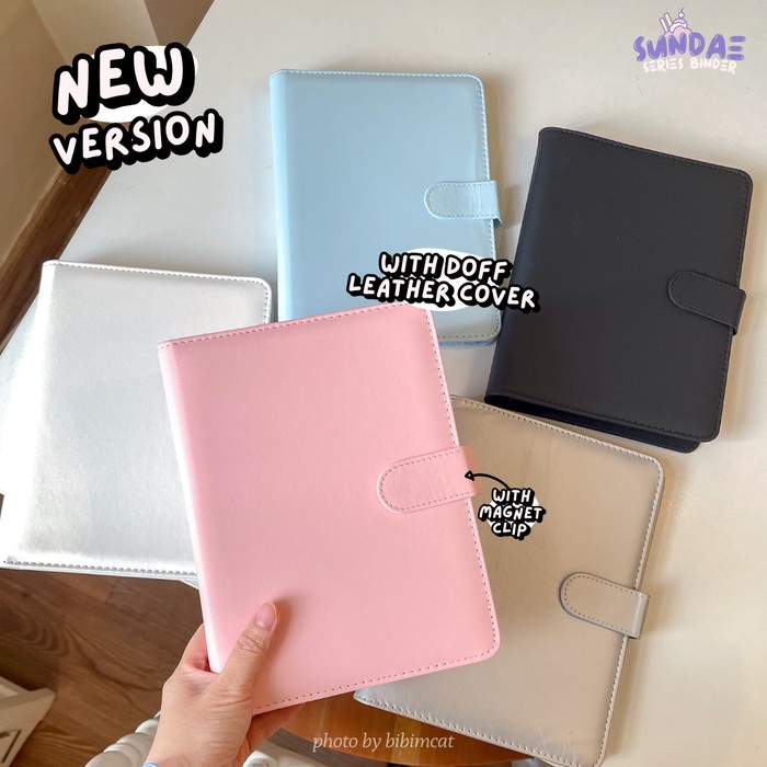 Sundae - A5 Binder Leather Case / Binder Album Photocard PC Pastel