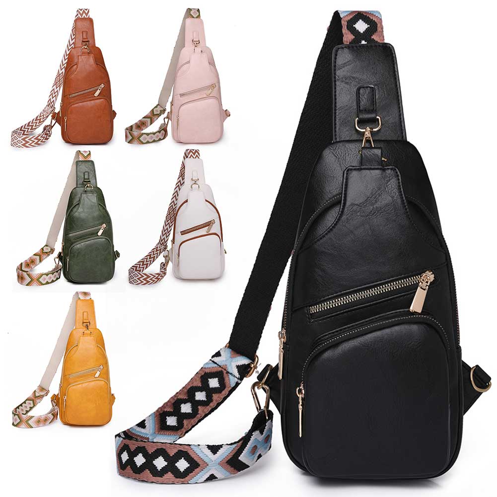 Sling Bag For Women Crossbody Backpack Purse Pu Leather Cross Body Bag Travel Shopper Phone Fanny
