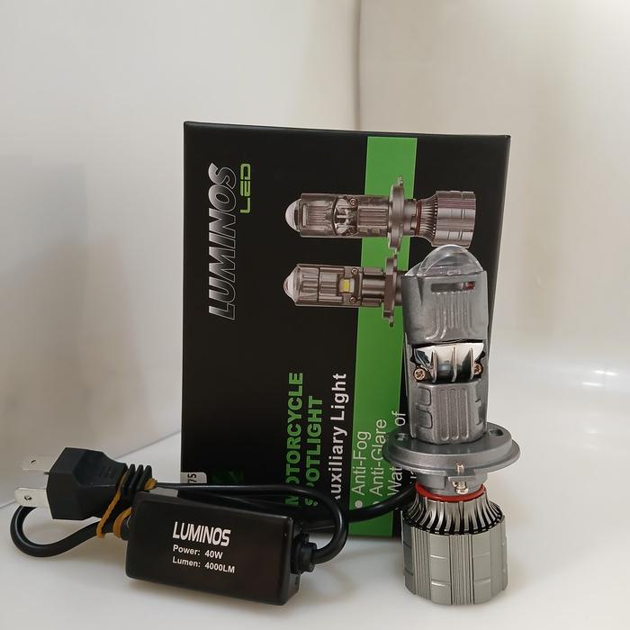 LAMPU MINI PROJECTOR H4 RHD MOTOR MOBIL LUMINOS LED DD175
