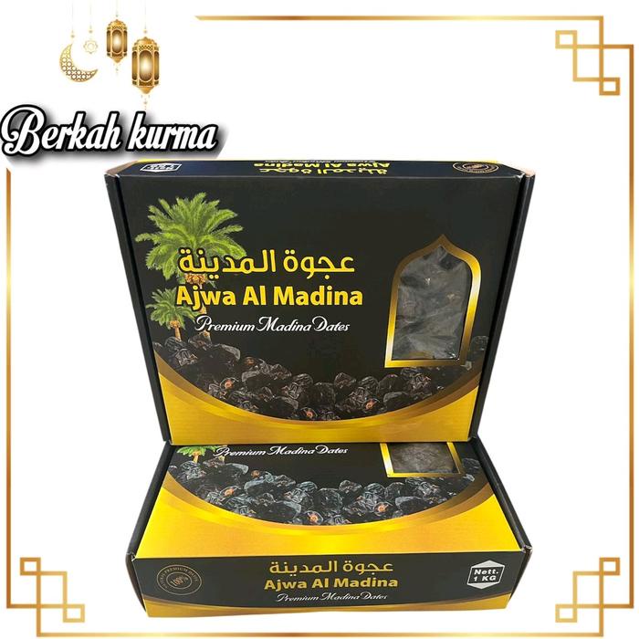 

Kurma Ajwa Jumbo 1Kg Al Madina Premium Makanan Manis - Food, Snack Makanan Manis Coklat