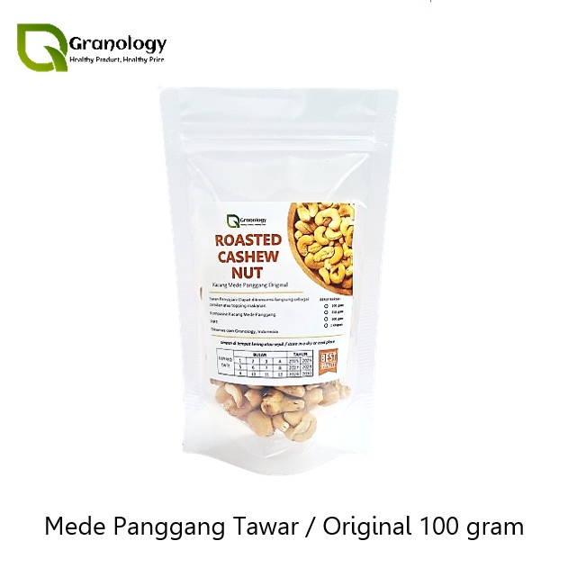 

Kacang Mede Oven / Roasted Cashew Nut Original (100 gram) by Granology