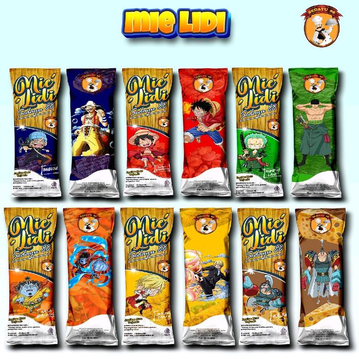 

MIE LIDIE KARAKTER tiga varian rasa mix isi 50 pcs Snack