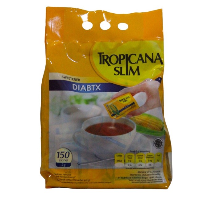 

Gula pemanis halus bubuk Tropicana Slim Tropicanaslim Diabtx untuk diabetes (150 sachet)