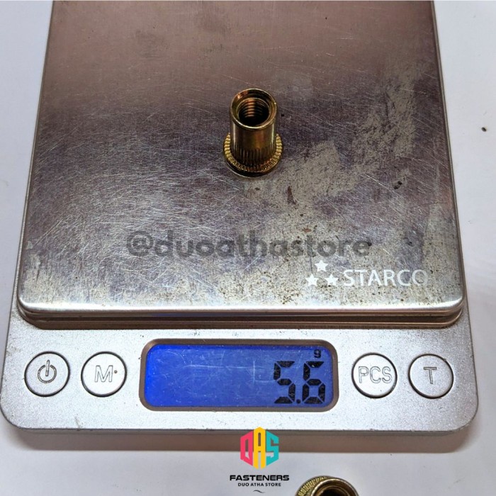 Rivet Nut M8 Yellow / Mur Rivet M8 Kuning / Insert Nut M8 / Sert Nut