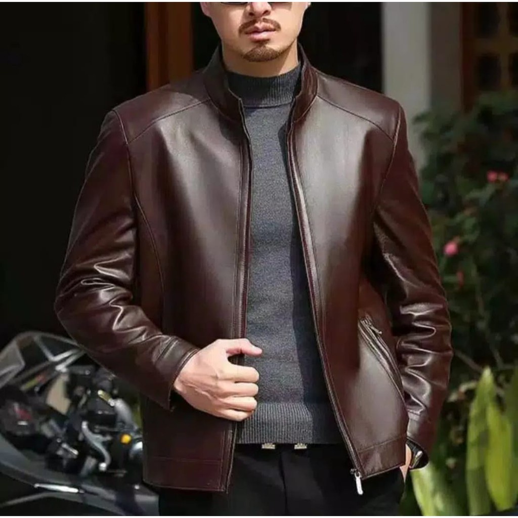 HOT PRODUCT JAKET SEMI KULIT ASLI / JAKET SEMI KULIT ORIGINAL / JAKET KULIT PRIA