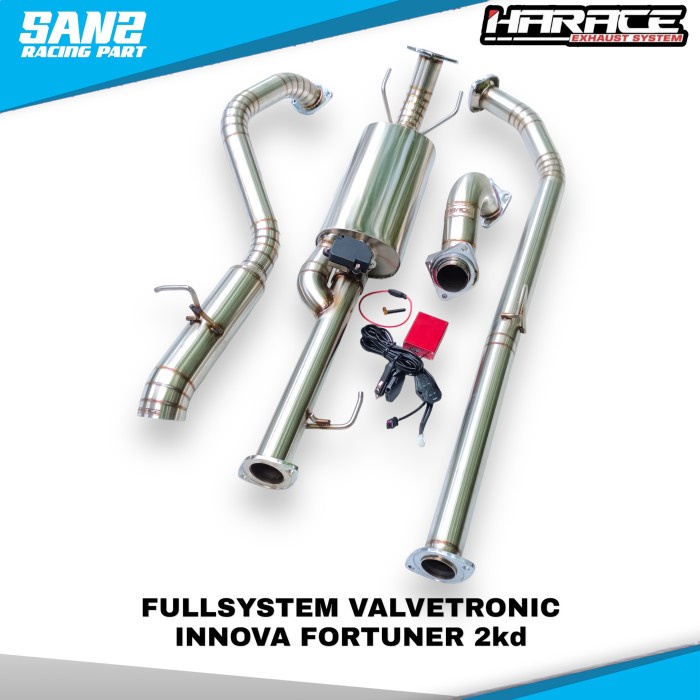 Best seller Fullsystem knalpot mobil diesel valvetronic innova fortuner hilux harace exhaust
