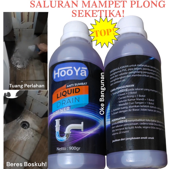 PREMIUM Hooya Anti Sumbat / anti mampet / drain opener anti wc mampet