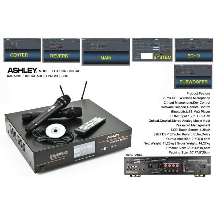 PREMIUM Amplifier Digital Karaoke "ASHLEY" Lexicon Digital