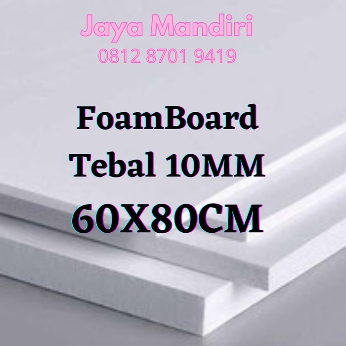 

PROMO! Foamboard Foam Core Sheet Lembaran 10mm 60x80cm