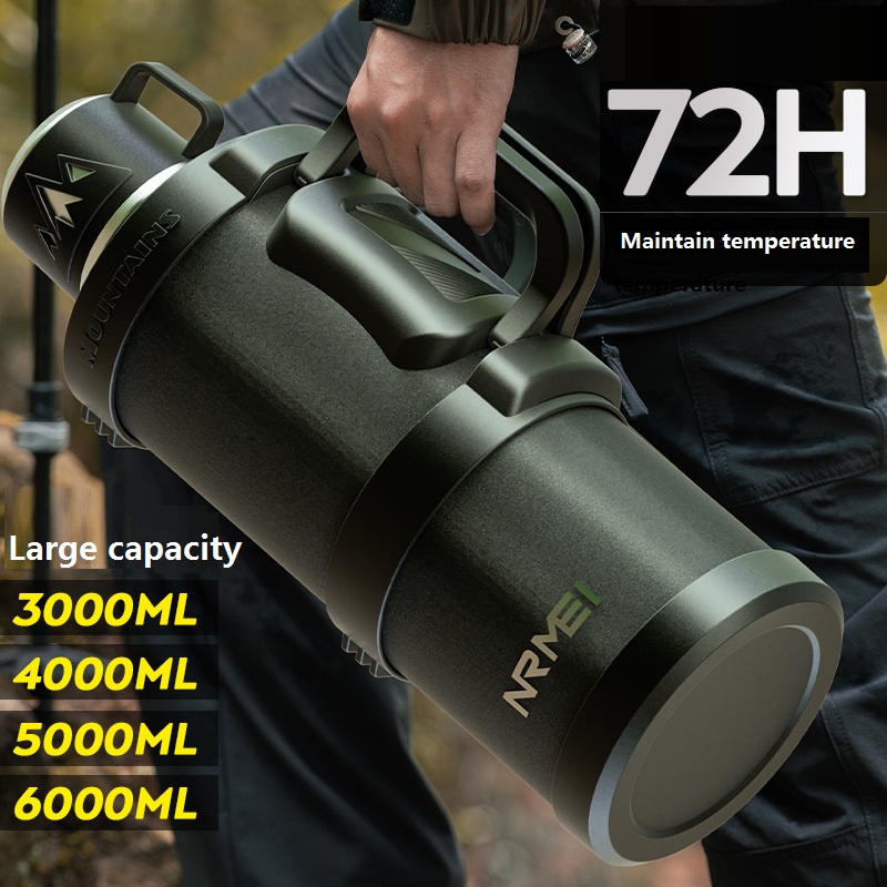 3L Thermos Wate Bottle Large Stainless Steel Water Bottle Vacuum Flasks Coffee Cup Hot Water