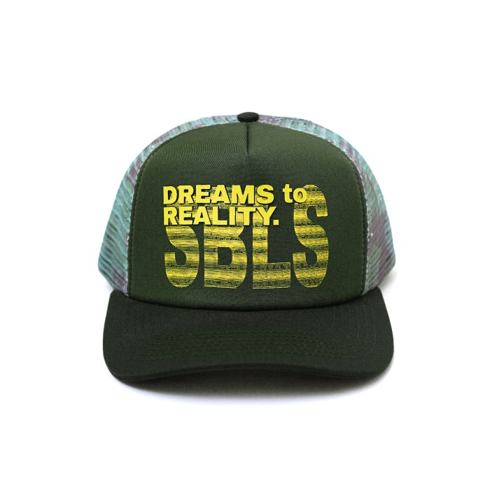 SBLS STUDIOS - DREAMS 2 REALITY TRUCKER CAP ( GREEN )