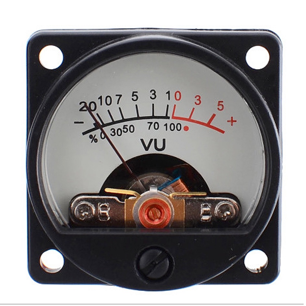 6V-12V VU Panel Meter Warm Back Light Recording 500UA VU Meter Audio Level Amp